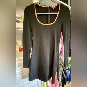 STUAD Black Mini with Brown Leather Trim